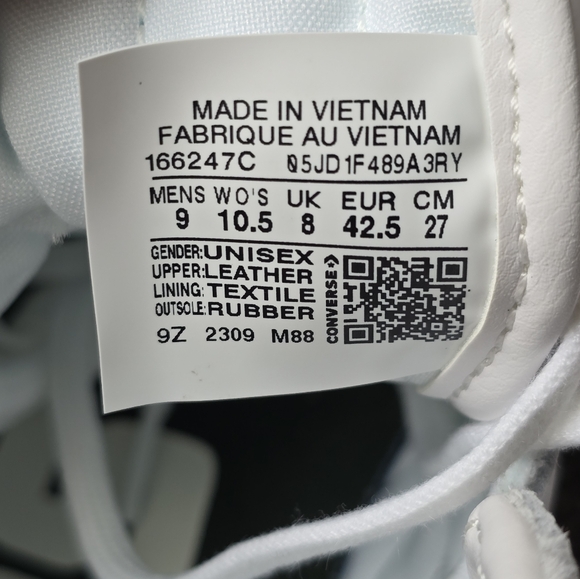 Converse CONS Fastbreak Pro Mid (White/Deep Emerald/Gum) Unisex Size M9 W10.5 - Picture 7 of 7